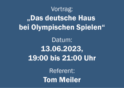 Das deutsche Haus bei Olympischen Spielen