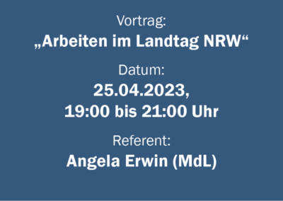 Arbeiten im Landtag NRW