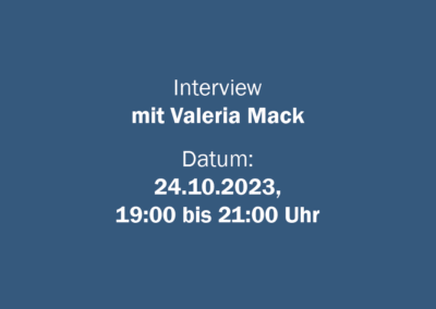 Interview mit Valeria Mack