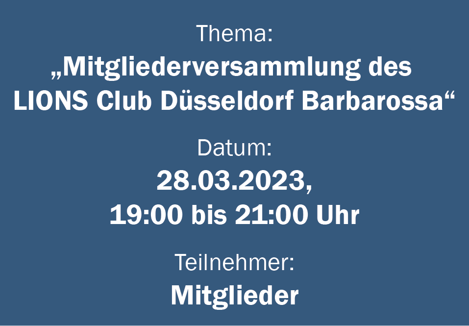mitgleiderversammlung des LCDB