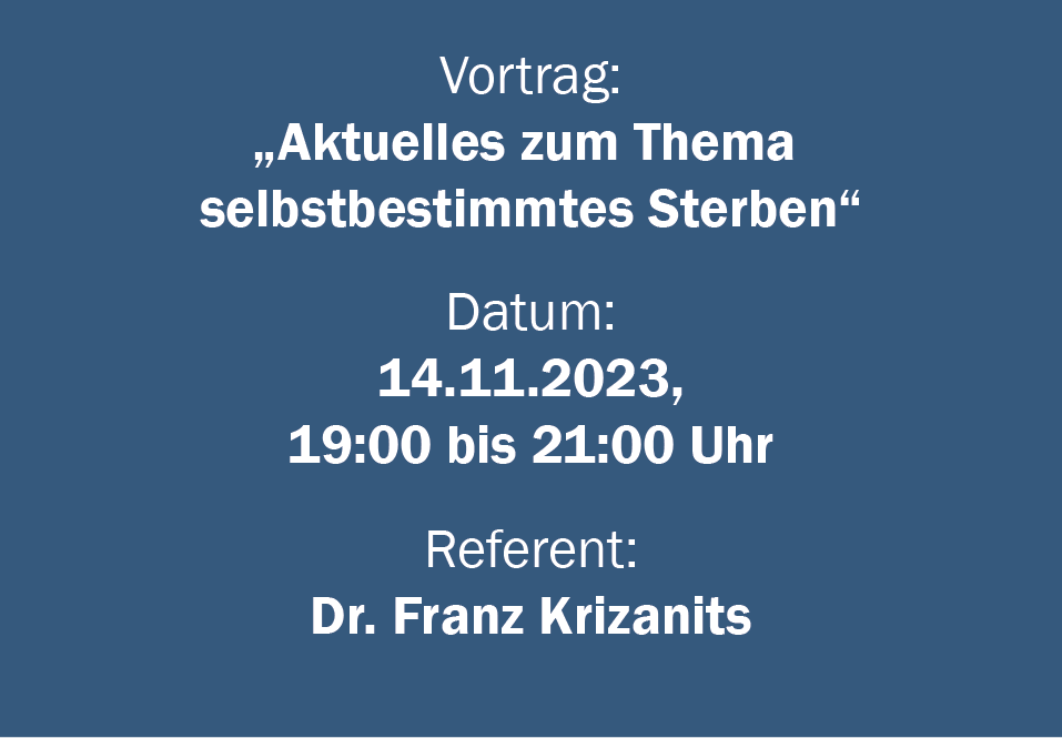 selbstbestimmtes Sterben – 19092023