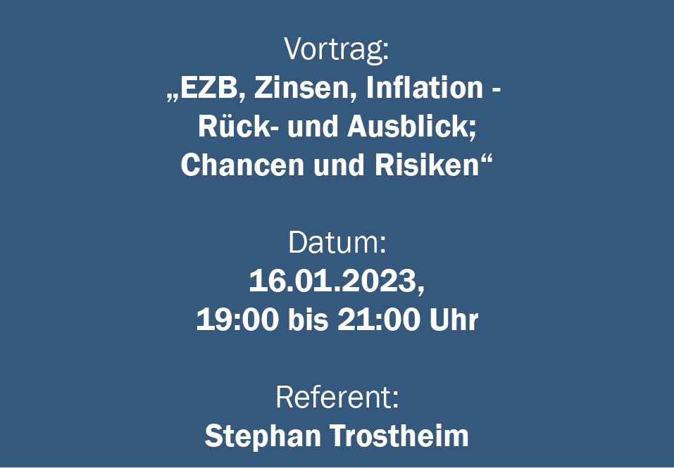 EZB Zinsen Inflation – rueck und ausblick