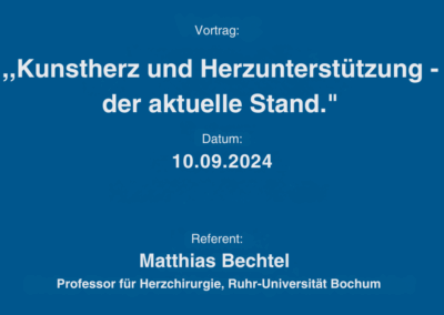 „Kunstherz und Herzunterstützung – der aktuelle Stand.“