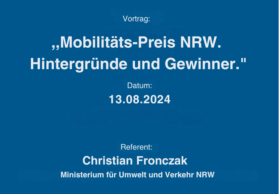 Vortrag Mobilitaetspreis 13082024 Vortrag Mobilitätspreis NRW